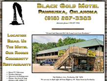 Tablet Screenshot of blackgoldmotel.com